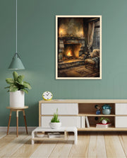 Cozy Fireplace Glow