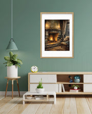 Cozy Fireplace Glow