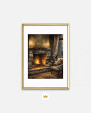 Cozy Fireplace Glow