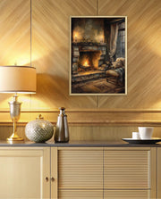 Cozy Fireplace Glow
