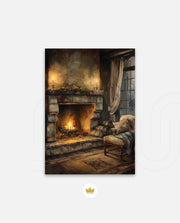 Cozy Fireplace Glow