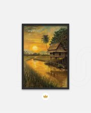 Golden Rice Sunset