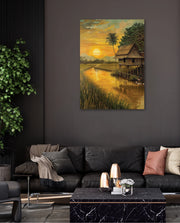 Golden Rice Sunset