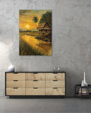 Golden Rice Sunset