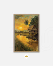 Golden Rice Sunset