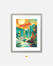 Sunset Coastline City