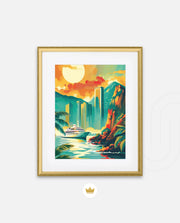 Sunset Coastline City