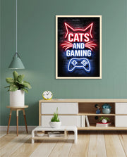 Neon Gamer Cat