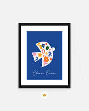 Floral Peace Dove