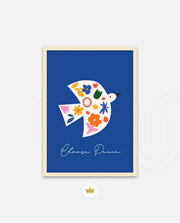 Floral Peace Dove