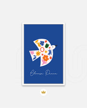Floral Peace Dove