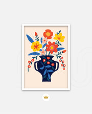 Indigo Bloom Pot