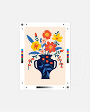 Indigo Bloom Pot
