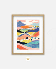 Pastel Valley View