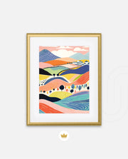 Pastel Valley View