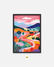 Pastel Pathway Hills