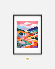 Pastel Pathway Hills