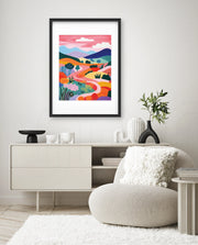 Pastel Pathway Hills
