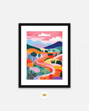 Pastel Pathway Hills
