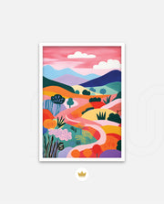 Pastel Pathway Hills