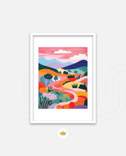 Pastel Pathway Hills