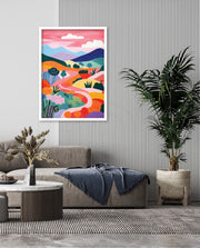 Pastel Pathway Hills