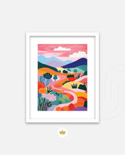 Pastel Pathway Hills
