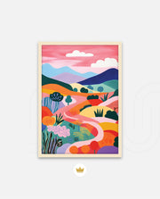 Pastel Pathway Hills