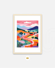 Pastel Pathway Hills