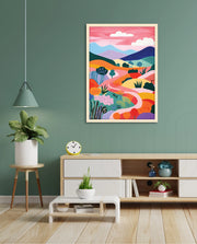 Pastel Pathway Hills