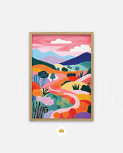 Pastel Pathway Hills