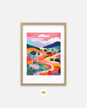 Pastel Pathway Hills