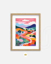 Pastel Pathway Hills