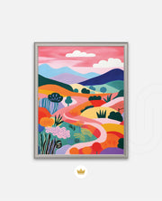 Pastel Pathway Hills