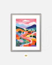 Pastel Pathway Hills