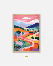 Pastel Pathway Hills