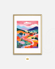 Pastel Pathway Hills