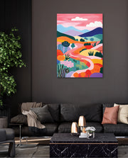 Pastel Pathway Hills