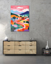Pastel Pathway Hills
