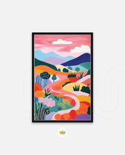 Pastel Pathway Hills