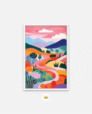 Pastel Pathway Hills