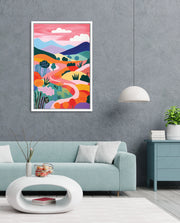 Pastel Pathway Hills