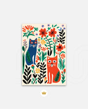 Garden Cats Duo
