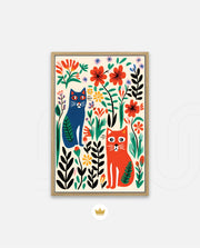 Garden Cats Duo