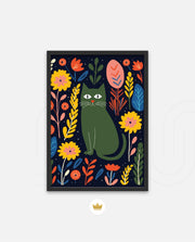 Midnight Garden Cat