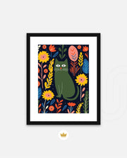 Midnight Garden Cat