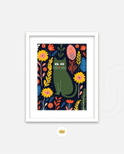 Midnight Garden Cat