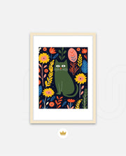 Midnight Garden Cat