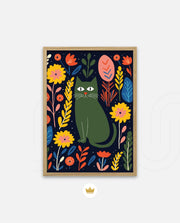 Midnight Garden Cat