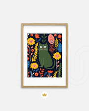 Midnight Garden Cat